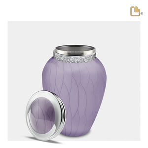 M298   Blessing Medium Urn Pearl Lavender & Pol Silver