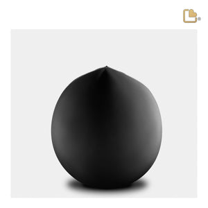 M583   Drop Medium Urn Black & Bru Pewter