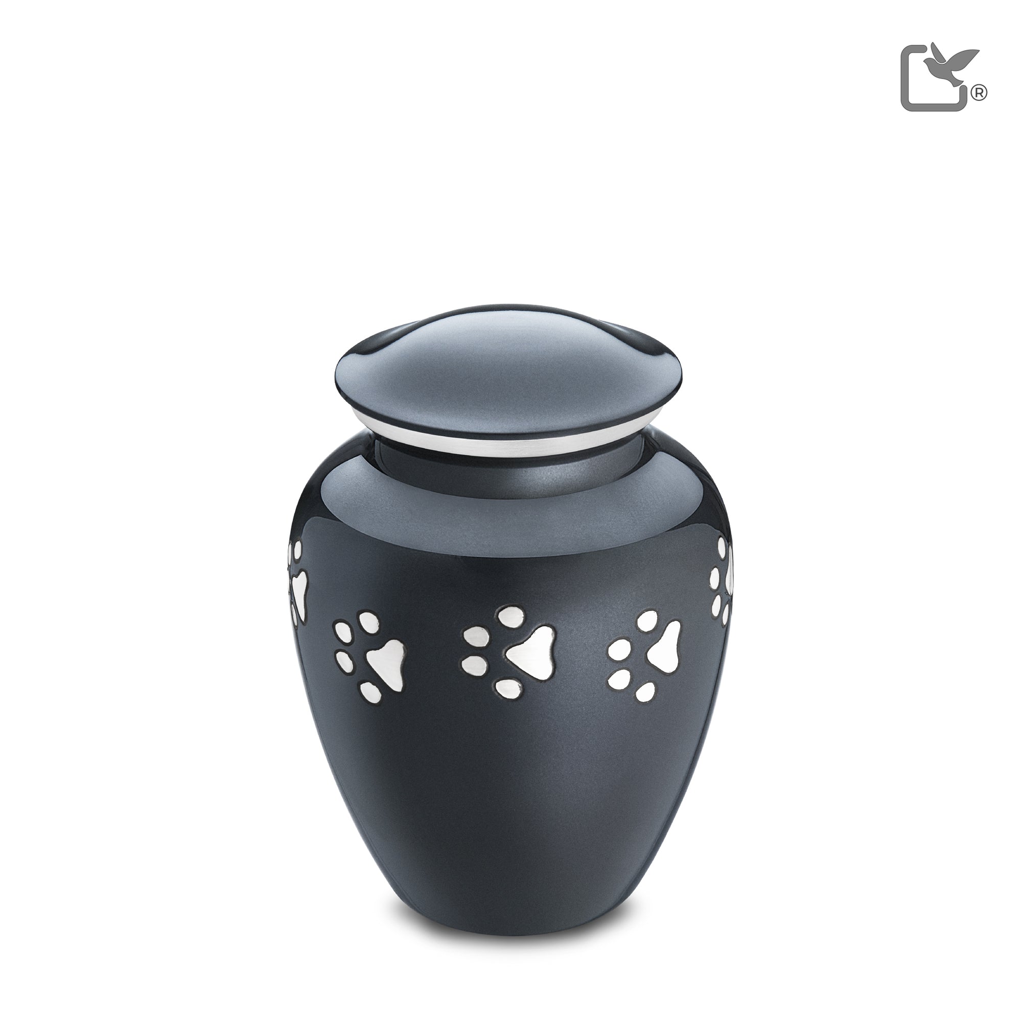 P212M   Classic Medium Pet Urn Midnight & Bru Pewter