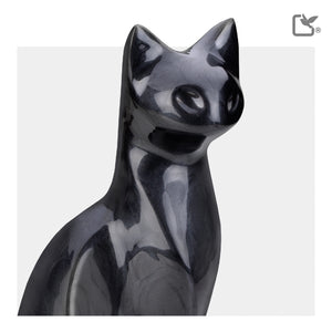 P261   Cat Pet Urn Pearl Midnight