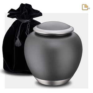 P560L   Shadow Large Pet Urn French Grey & Bru Pewter