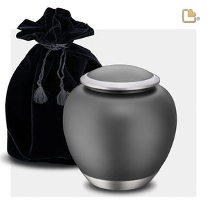 P560M   Shadow Medium Pet Urn French Grey & Bru Pewter