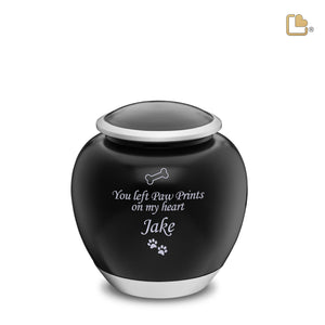 P561M   Shadow Medium Pet Urn Black & Bru Pewter