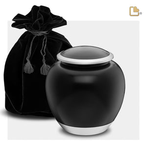 P561M   Shadow Medium Pet Urn Black & Bru Pewter