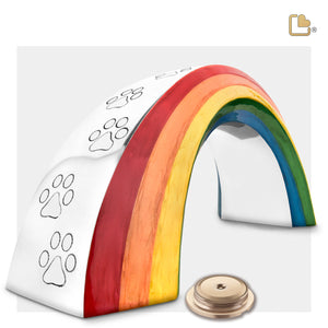 P660S   Rainbow Small Pet Urn Pol Silver