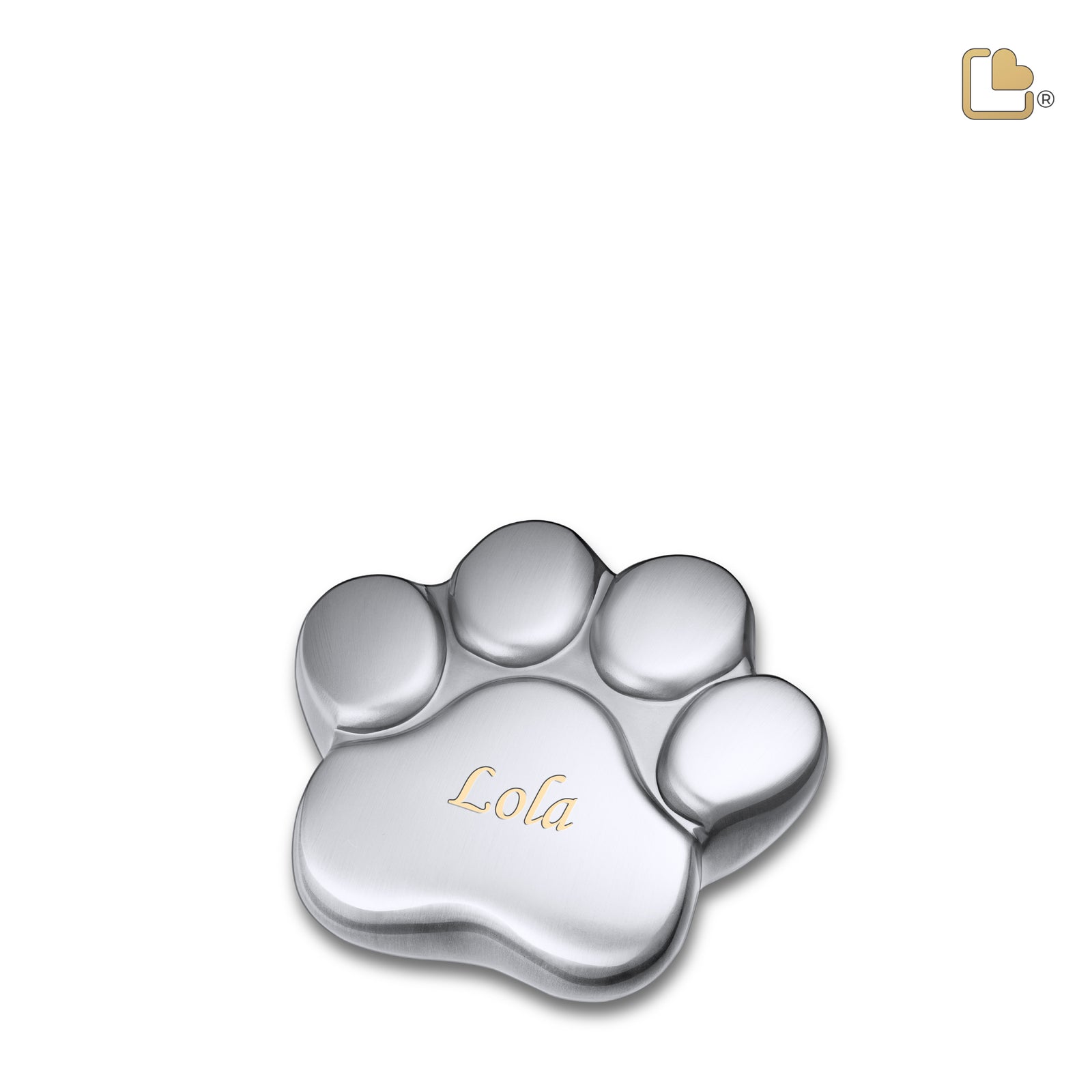 P672K   LovePaw Pet Keepsake Urn Bru Pewter