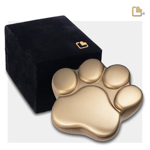 P673K   LovePaw Pet Keepsake Urn Bru Gold