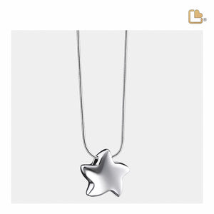 PD1030   Angelic Star Ashes Pendant Pol Silver