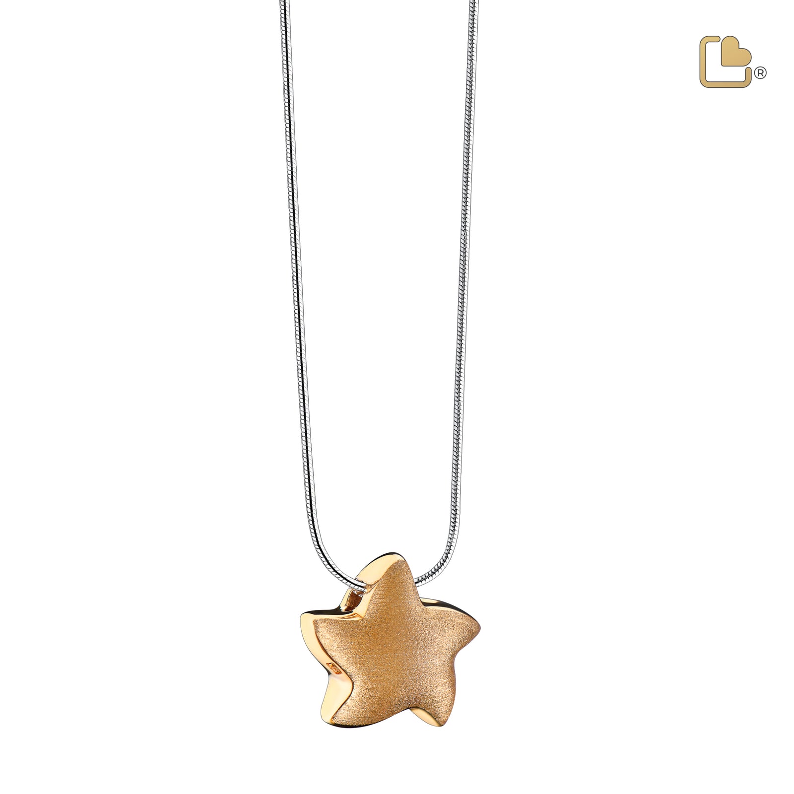PD1031   Angelic Star Ashes Pendant Bru Gold Vermeil