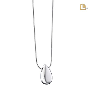 PD1110   Drop Ashes Pendant Pol Silver