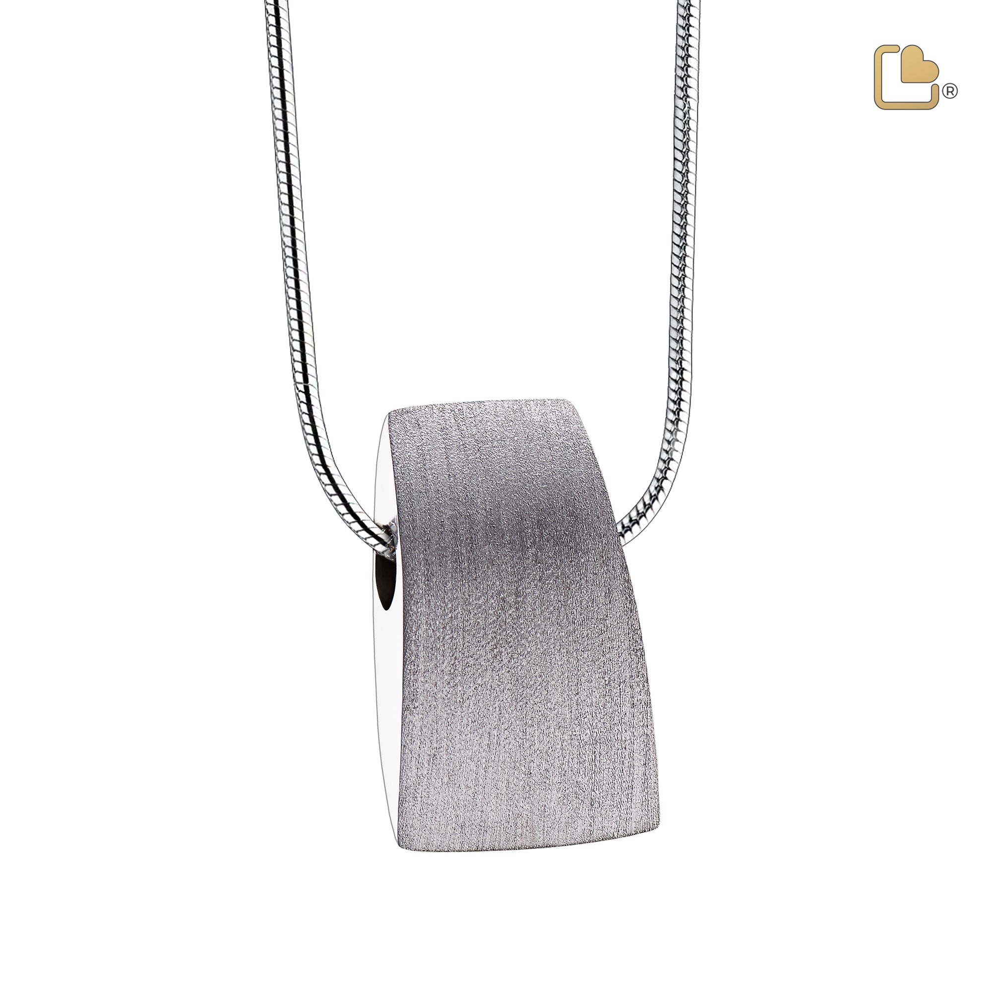 PD1120   Tribute Ashes Pendant Bru Silver