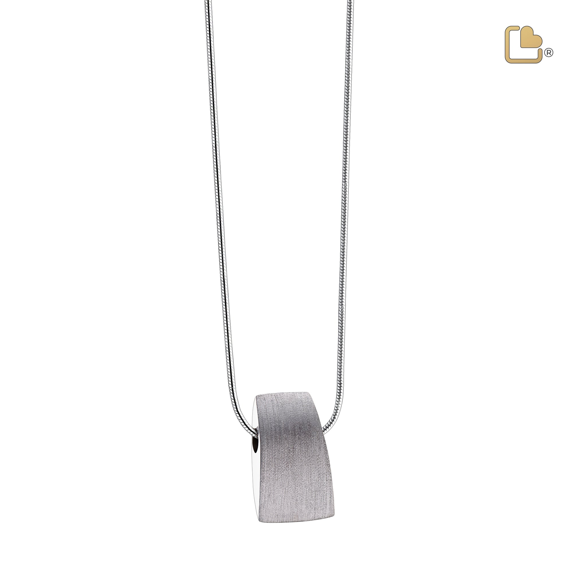 PD1120   Tribute Ashes Pendant Bru Silver