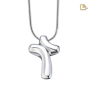 PD1132   ComfortCross Ashes Pendant Pol Silver