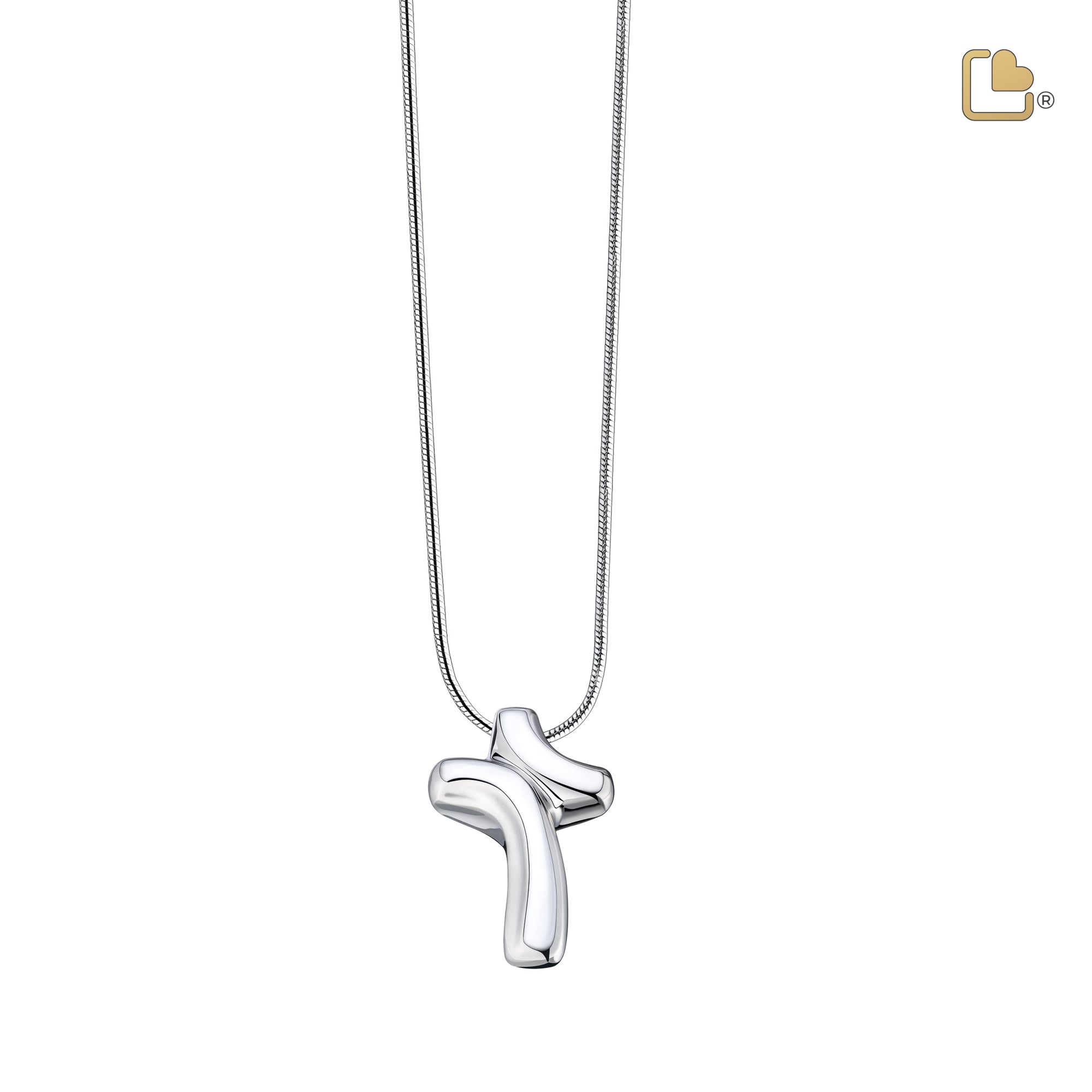 PD1132   ComfortCross Ashes Pendant Pol Silver