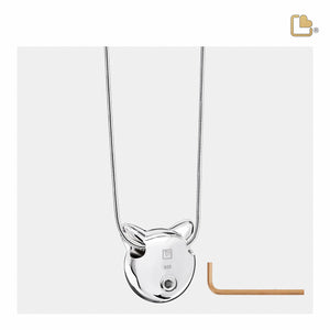 PD1420   CatPearl Ashes Pendant Pol Silver