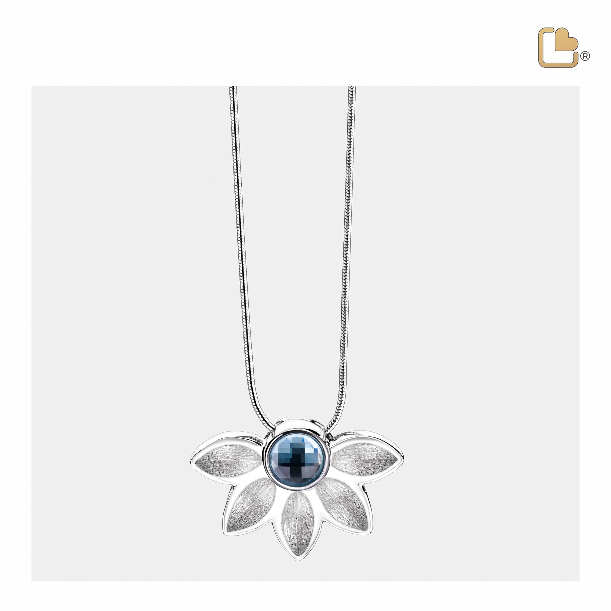 PD1450   Nirvana Azure Ashes Pendant Pol & Bru Silver w/Swarovski®