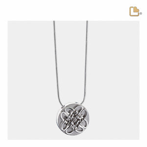 PD1493   CelticCircle Ashes Pendant Pol & Bru Silver