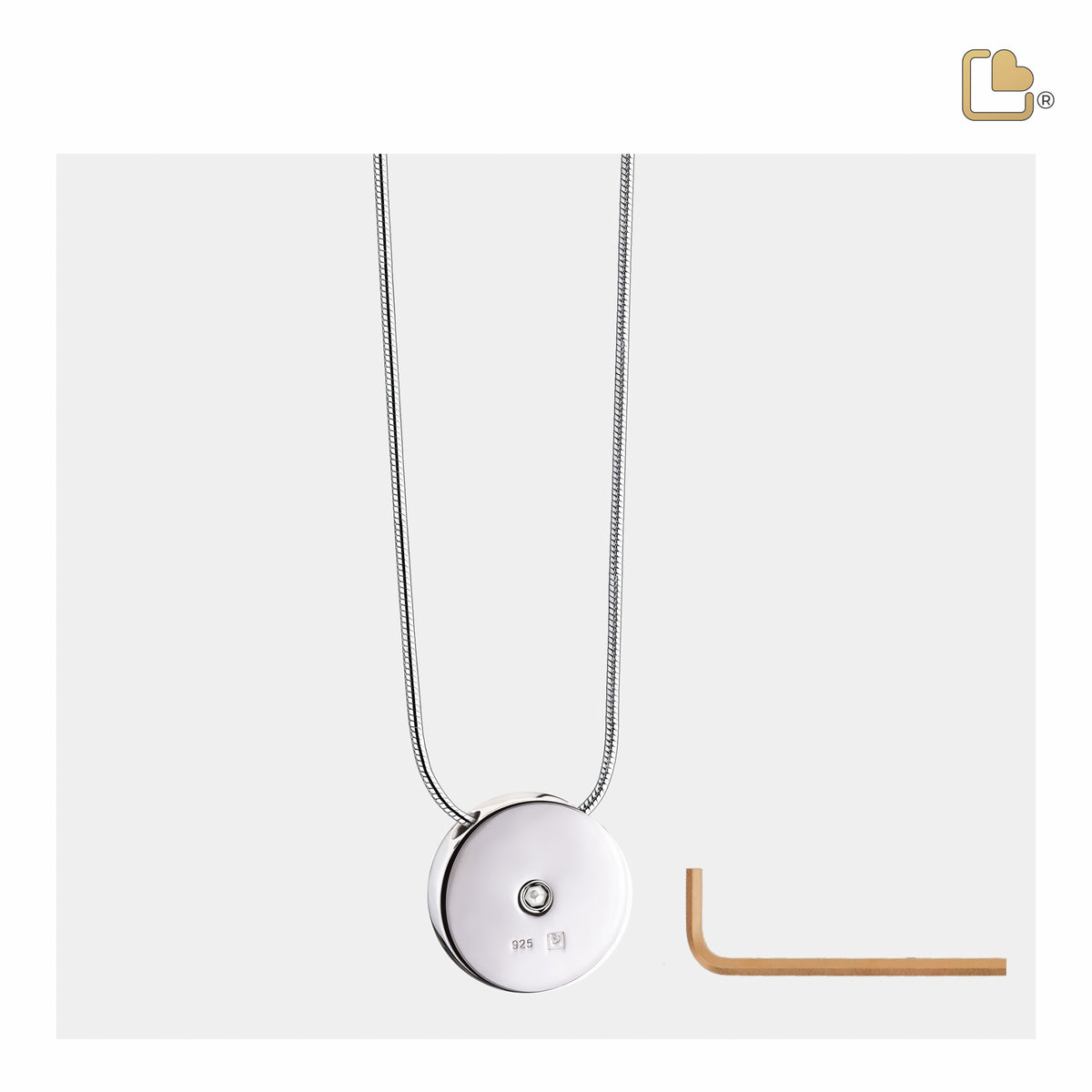 PD1493   CelticCircle Ashes Pendant Pol & Bru Silver