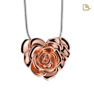 PD1550   LoveRose Ashes Pendant Pol RoseGold Vermeil