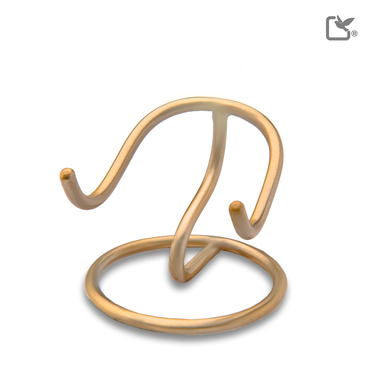 R1013   Urn Holder Accessory Bru Gold